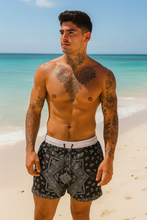 Load image into Gallery viewer, Bandana Breeze Swim Shorts